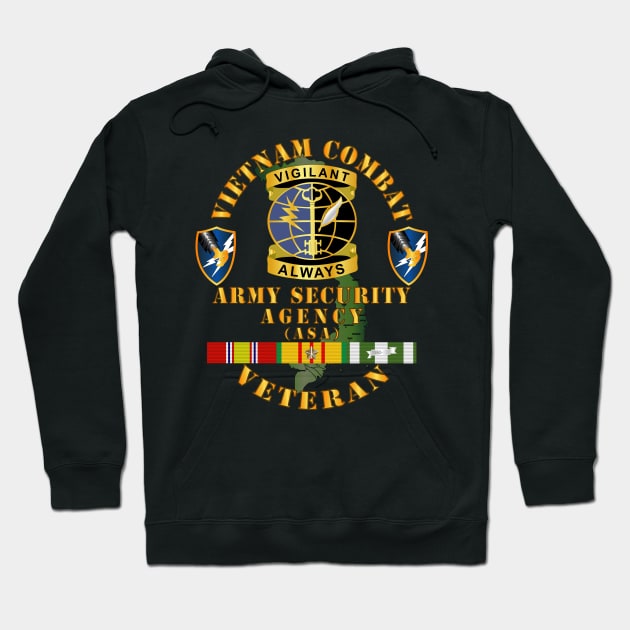 Vietnam Combat Veteran - ASA SSI - DUI  w VN SVC Hoodie by twix123844